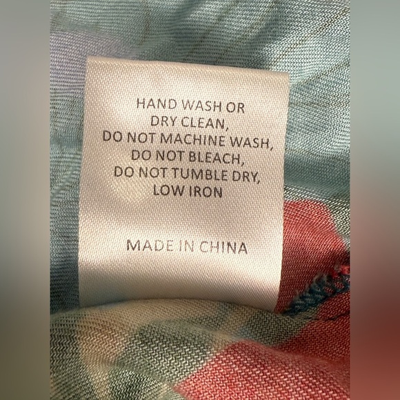 Hutch Rigby Tropical Floral Tie Waist Button Front Maxi Shirt Dress, Size M Boho - Picture 8 of 14